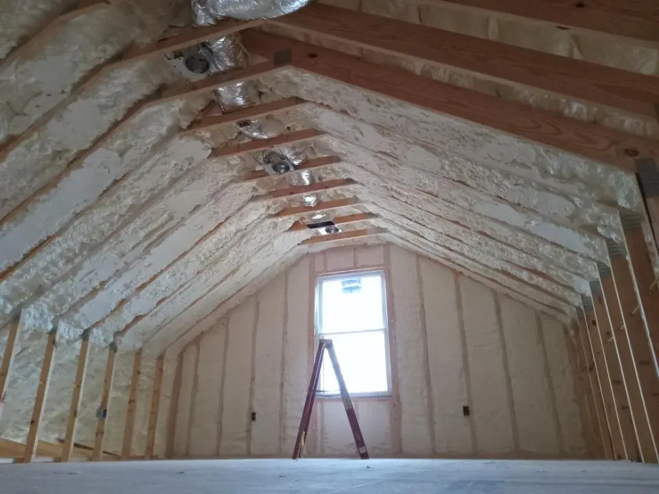 Spray foam roofing application for Crawl Space Insulation project in Palmerton